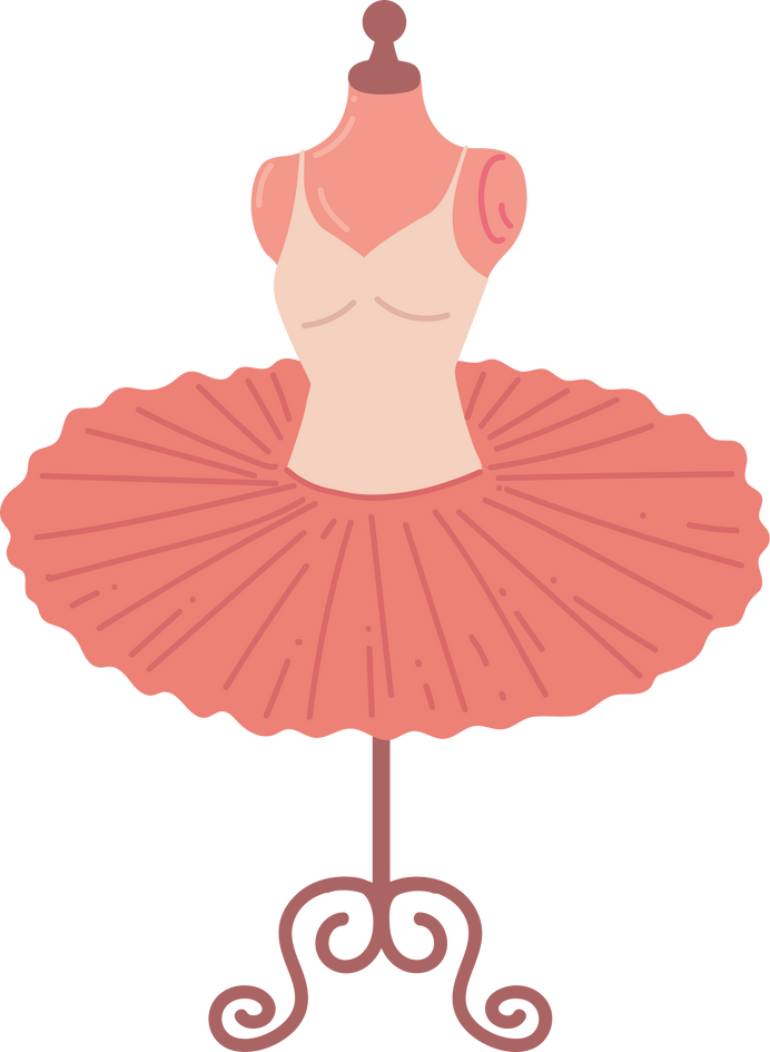 ballet tutu in stand